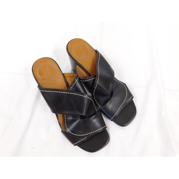 Chloe Candice Twist Block Heel Sandals 37 - Picture 2 of 9